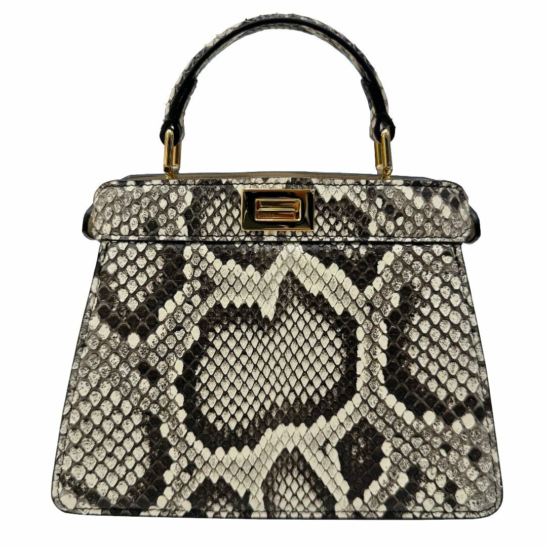 FENDI(フェンディ)のFENDI フェンディ ピーカブー アイシーユー ISeeU プチ パイソン 8BN335 レザー ハンドバッグ ショルダーバッグ 2WAYショルダー レディース PEEKABOO　　　　　　 レディースのバッグ(ハンドバッグ)の商品写真