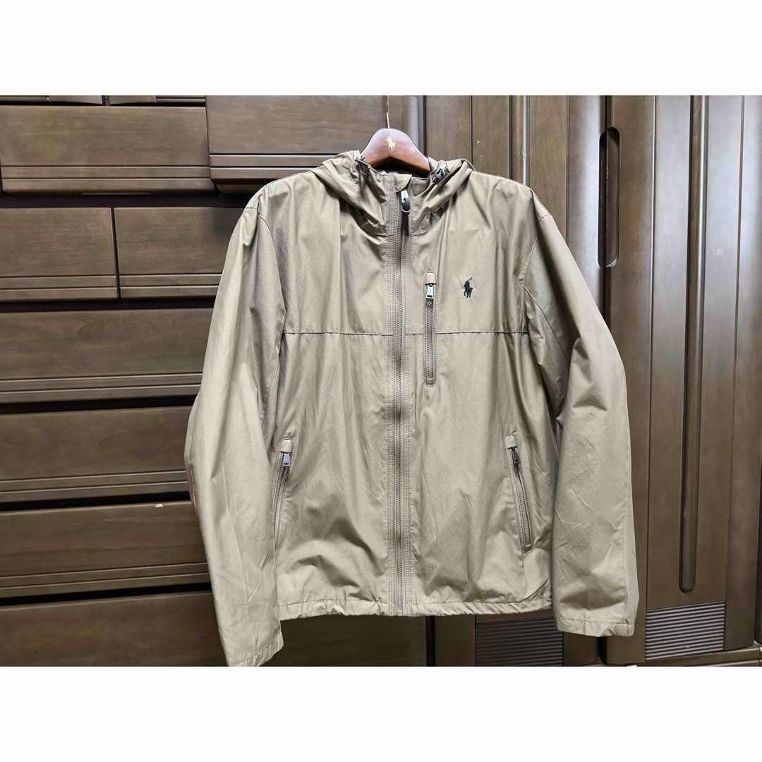 POLO RALPH LAUREN(ポロラルフローレン)のポロ ラルフローレン フーデットジャケット ウィンドジャケット L カーキ 新品 メンズのジャケット/アウター(ブルゾン)の商品写真