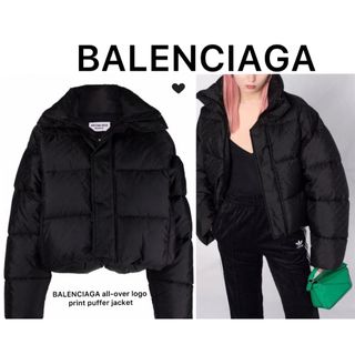 バレンシアガ(Balenciaga)のbalenciaga 23aw all-over logo ジャケット　ブルゾン(ダウンジャケット)