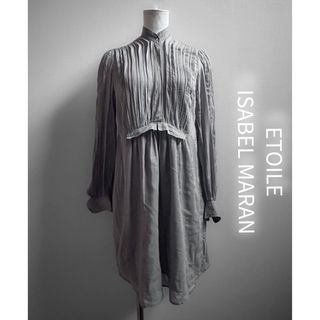 イザベルマラン(Isabel Marant)のETOILE ISABEL MARANイザベルマランプリーツ長袖シャツワンピース(シャツ/ブラウス(長袖/七分))