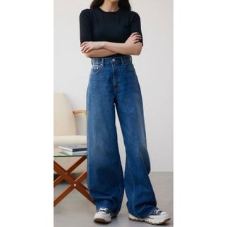 アズールバイマウジー(AZUL by moussy)のAZULbymoussy AZUL DENIM ハイウエストスーパーワイド(デニム/ジーンズ)