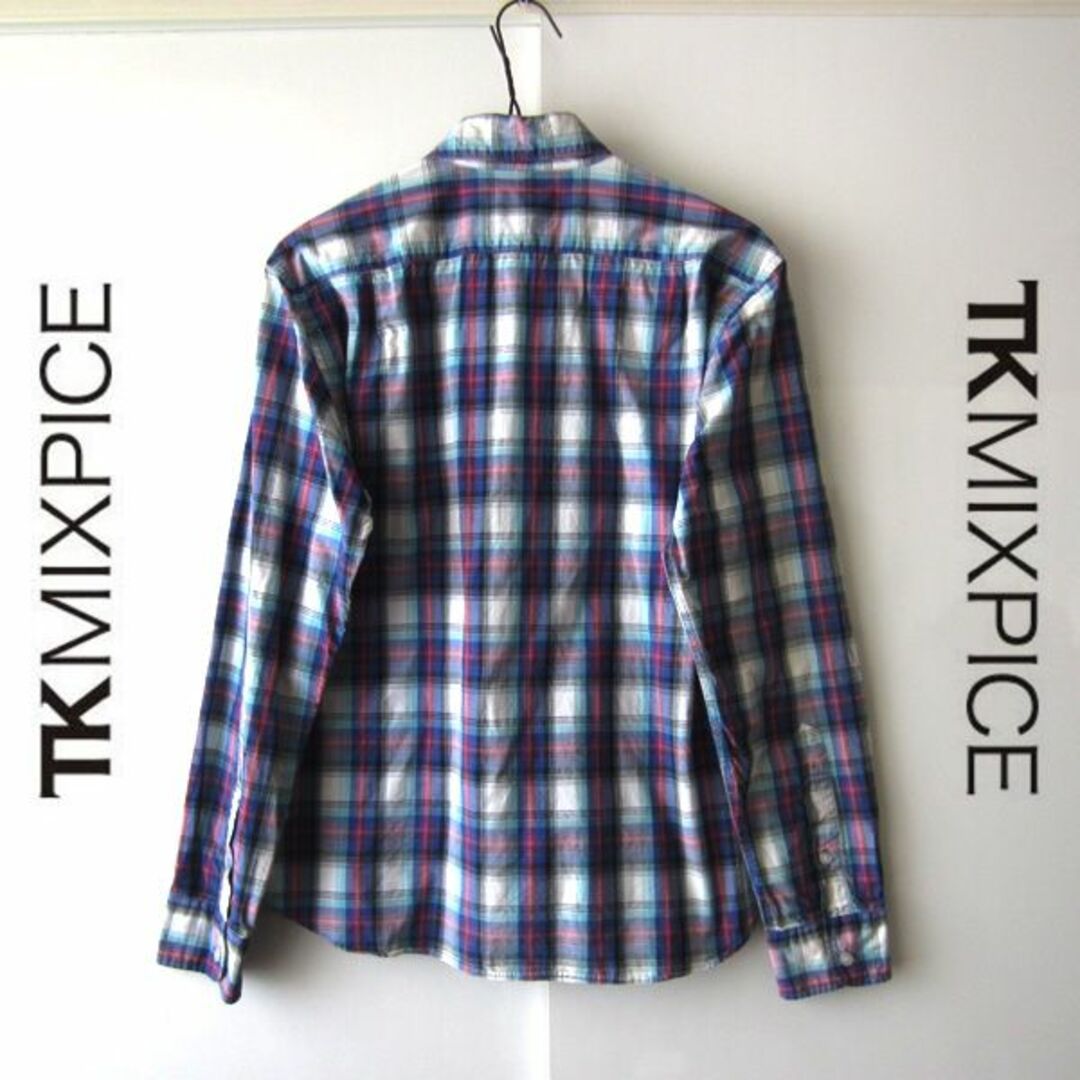 THE SHOP TK(ザショップティーケー)の美品　TK MIXPICE／ザショップティーケー★　チェック柄　長袖シャツ メンズのトップス(シャツ)の商品写真