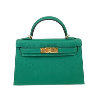 エルメス(Hermes)の新品未使用 HERMES エルメス Mini kelly ミニケリー Vert vertigo ヴェールヴェルティゴ Epsom エプソン GHW ゴールド金具 B刻 2wayバッグ ショルダーバッグ(ショルダーバッグ)