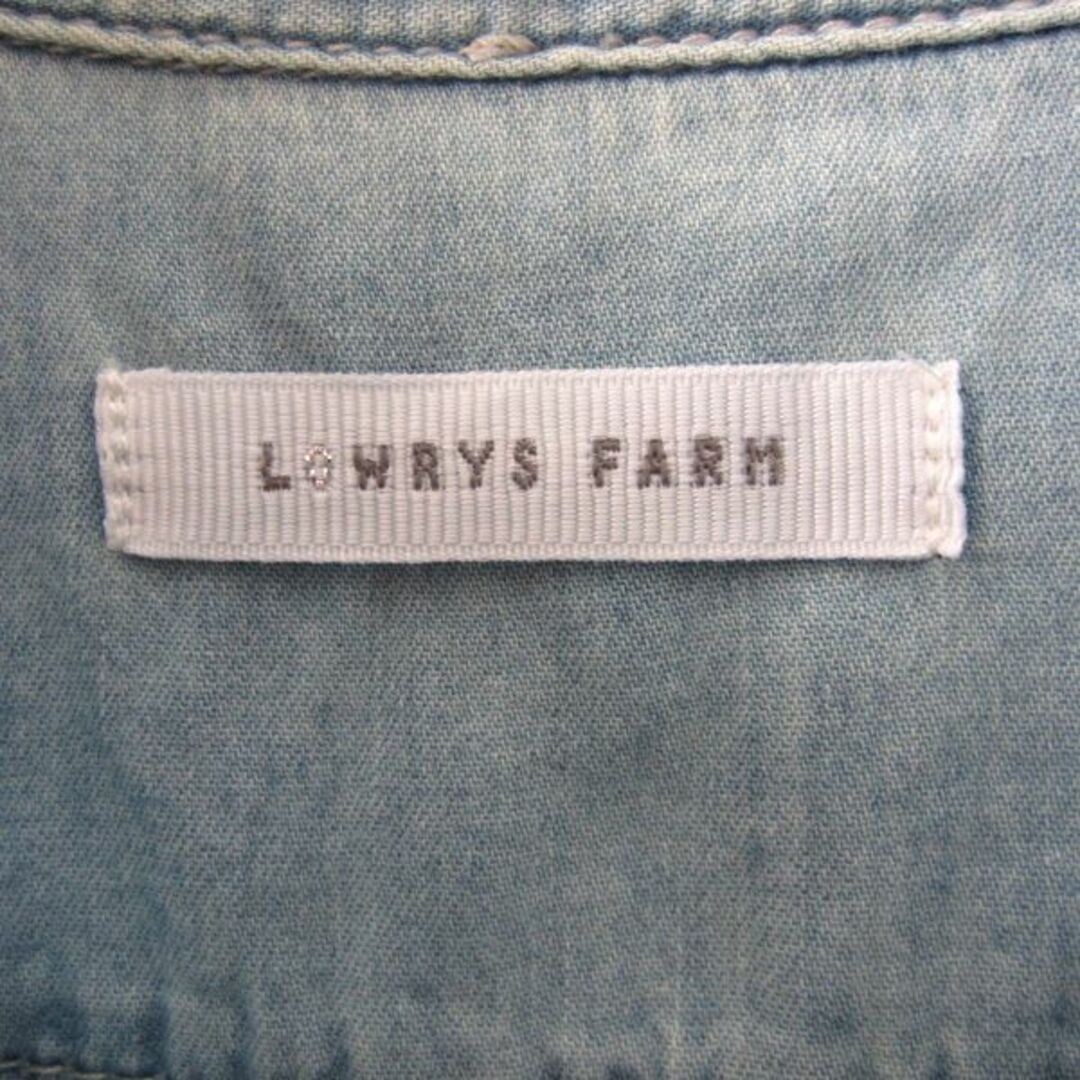 LOWRYS FARM(ローリーズファーム)の美品　LOWRYS FARM／ローリーズファーム★　ダンガリーシャツ　L レディースのトップス(シャツ/ブラウス(長袖/七分))の商品写真