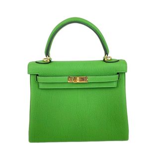 エルメス(Hermes)の新品未使用 HERMES エルメス Kelly25 ケリー25 Vert yucca ヴェールユッカ Togo トゴ GHW ゴールド金具 B刻 2wayバッグ ショルダーバッグ(ショルダーバッグ)