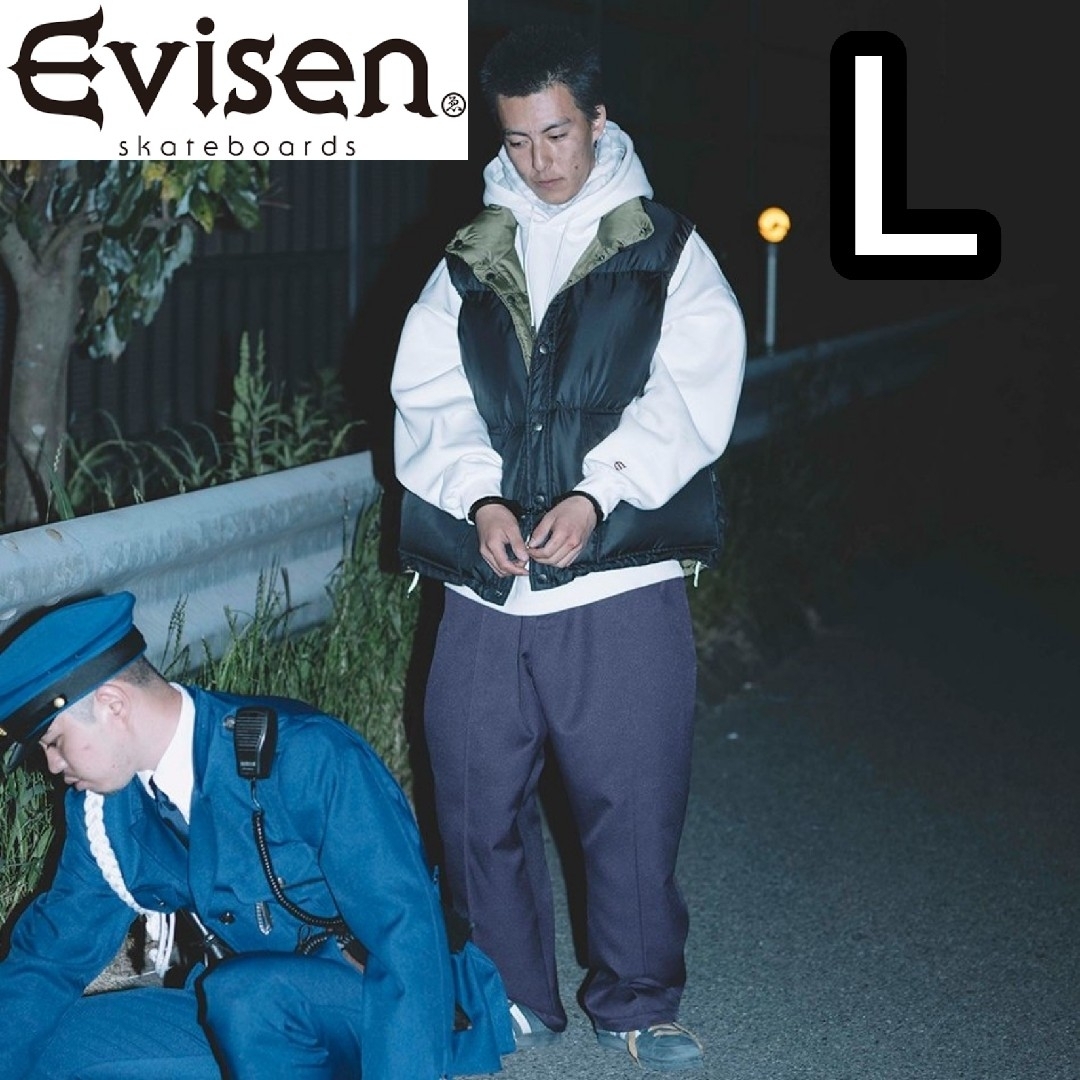 Evisen FUJI REVERSIBLE DOWN VEST Lダウンベスト メンズのジャケット/アウター(ダウンジャケット)の商品写真