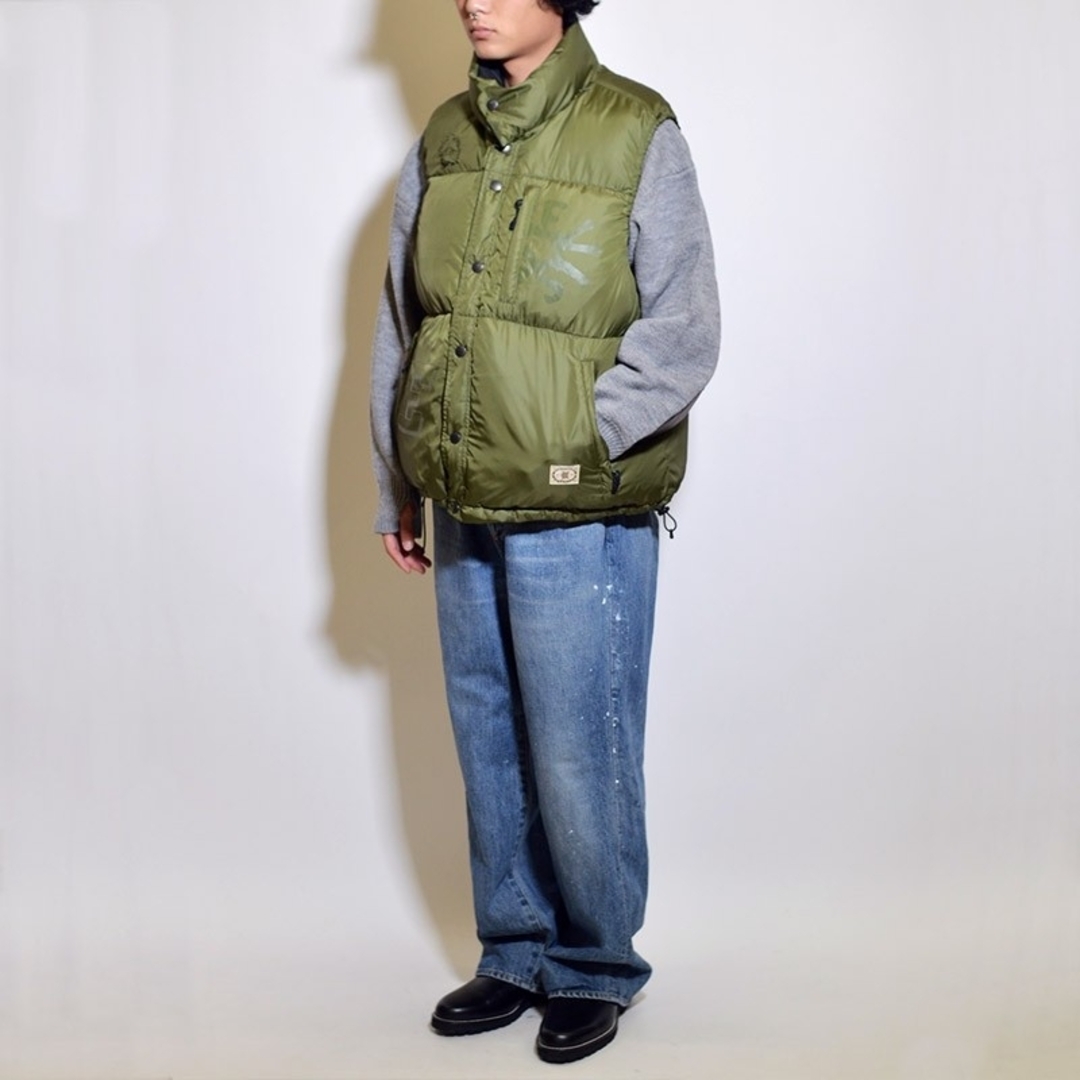 Evisen FUJI REVERSIBLE DOWN VEST Lダウンベスト メンズのジャケット/アウター(ダウンジャケット)の商品写真