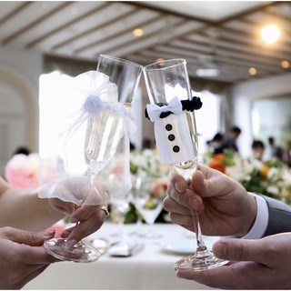 グラス 装飾 結婚式 乾杯 酒(その他)