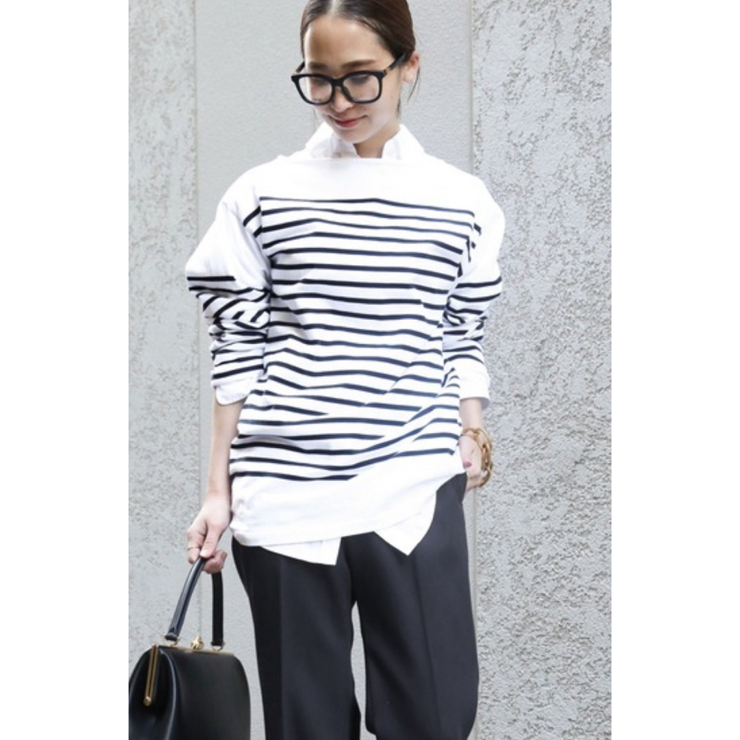 DEUXIEME CLASSE(ドゥーズィエムクラス)のドゥーズィエムクラス Coco Stripe T No4 カットソー レディースのトップス(カットソー(長袖/七分))の商品写真