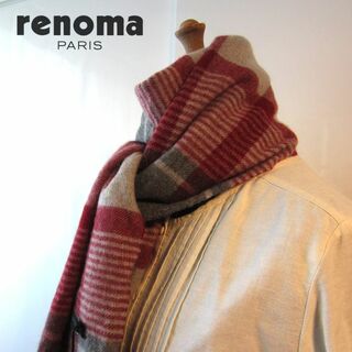 レノマ(RENOMA)のタグ付き新品　renoma／レノマ★　チェック柄ストール(ストール/パシュミナ)