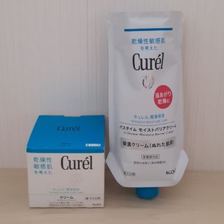 Curel - ＊キュレル＊バスタイムモイストバリアクリーム つけかえ用&クリーム＊