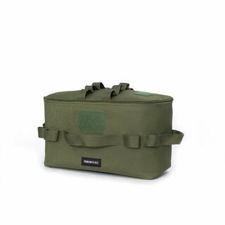 【色: グリーン】VERONTIMEE キャンプバッグ 小型 軽量 無骨 撥水加(調理器具)