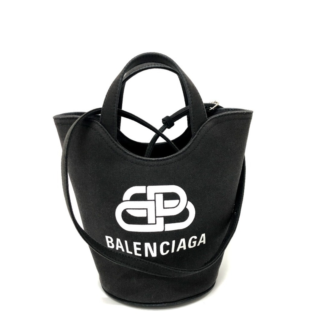 Balenciaga(バレンシアガ)のバレンシアガ BALENCIAGA ウェーブXS 619979 2WAY バッグ ハンドバッグ キャンバス ブラック レディースのバッグ(ハンドバッグ)の商品写真