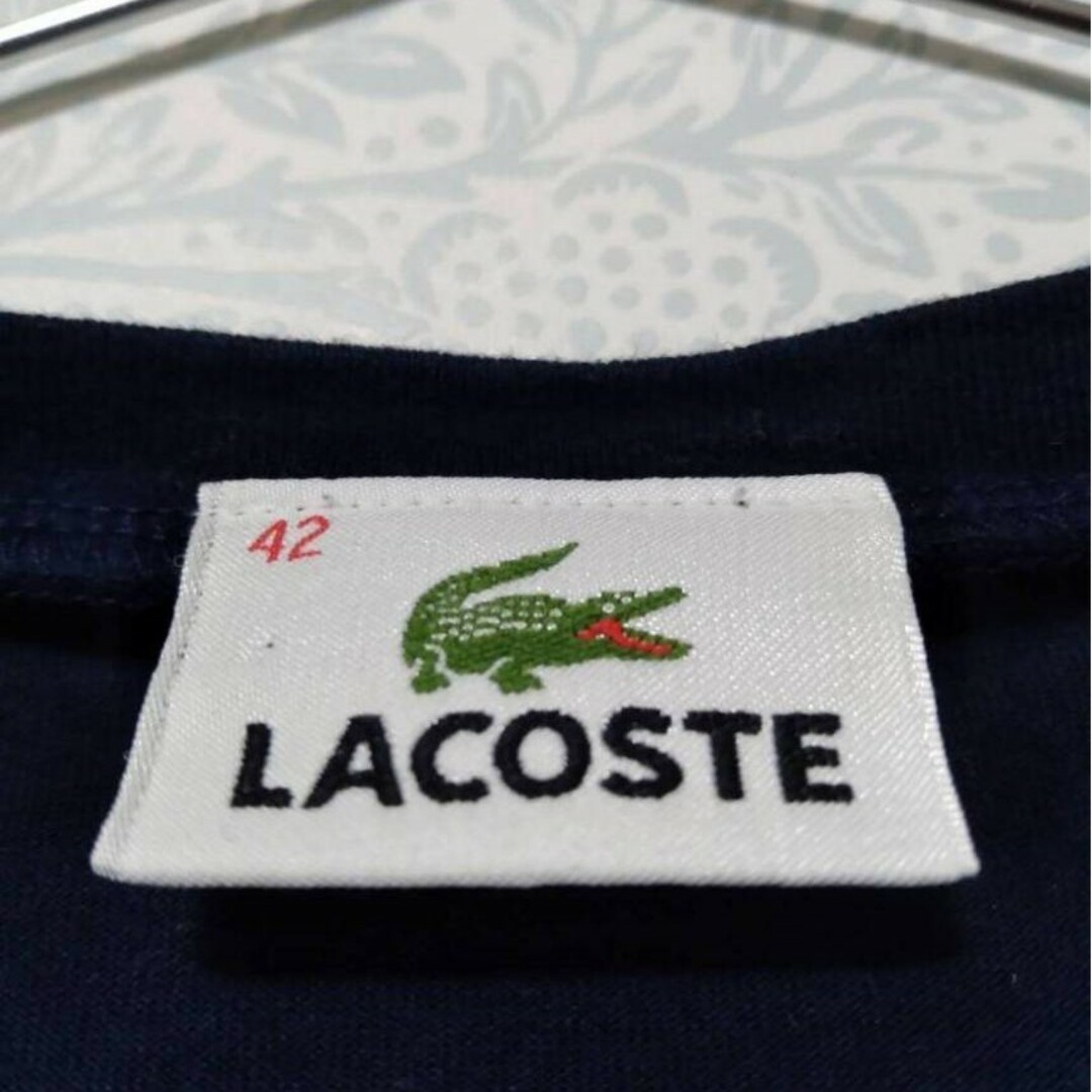 LACOSTE(ラコステ)の【A177】LACOSTE  VネックTシャツ レディースのトップス(Tシャツ(半袖/袖なし))の商品写真