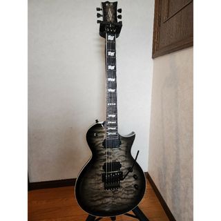 イーエスピー(ESP)の極美品！　ESP E-II  EC QM FR【Charcoal Burst】(エレキギター)