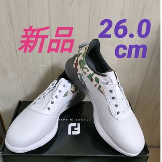 フットジョイ(FootJoy)の【新品】フットジョイ　FootJoy ATAK BOA 26cm カモ(シューズ)