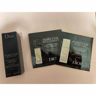 ディオール(Dior)のディオール スキンフォーエヴァー フルイドグロウ 1Nと他二種(サンプル/トライアルキット)