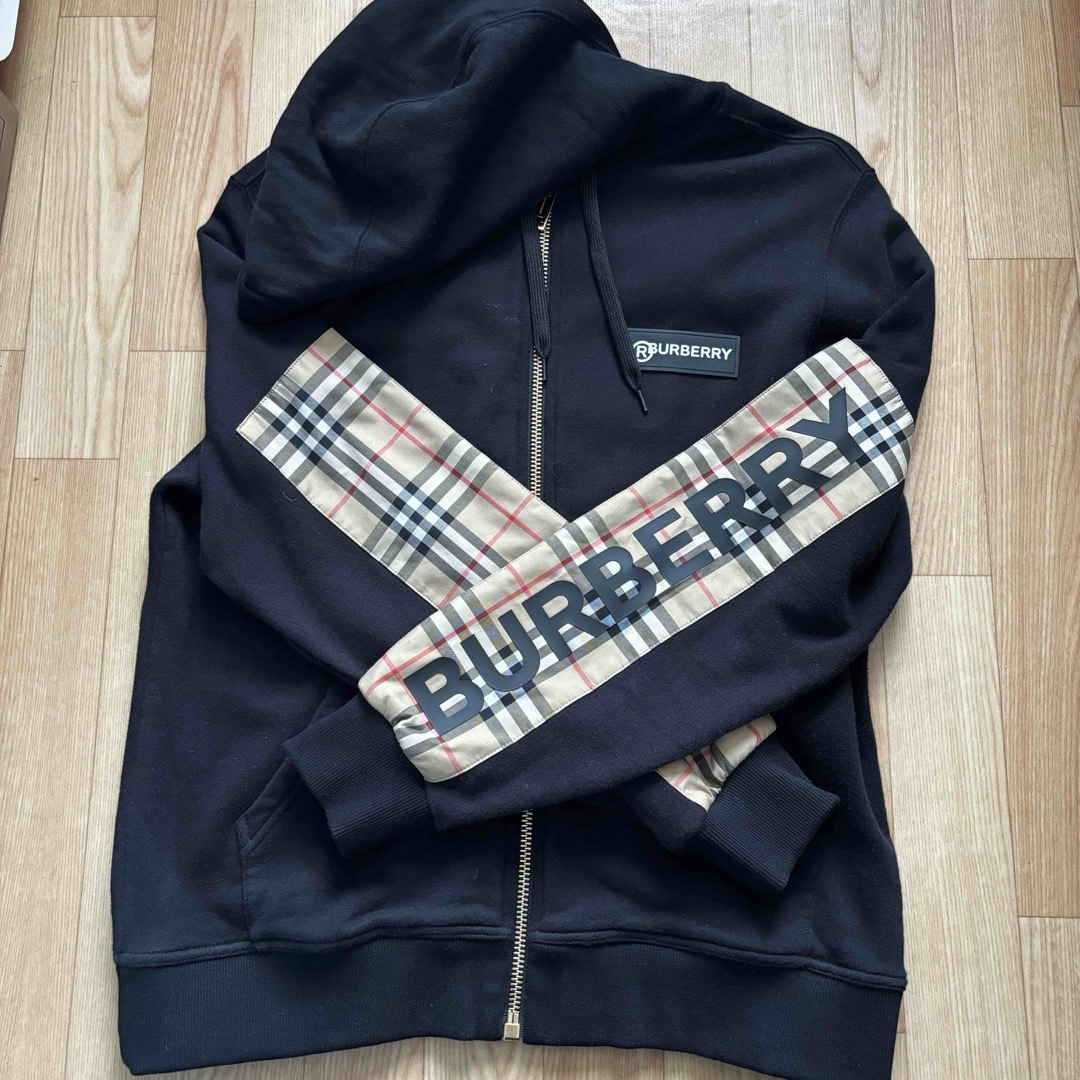 BURBERRY(バーバリー)のBURBERRY バーバリー ジップアップ パーカー ロゴ プリント メンズのトップス(パーカー)の商品写真