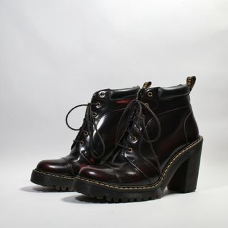 Dr.Martens - 【美品】Dr.Martens Avril ヒールブーツ レースアップ ブラック