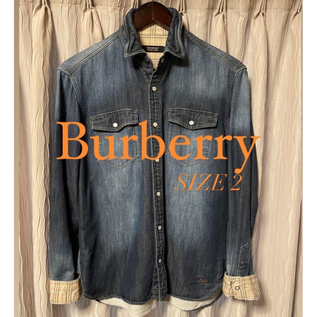 BURBERRY BLACK LABEL(バーバリーブラックレーベル)の★Burberry Black  Lavel バーバリーデニムシャツ★ メンズのトップス(シャツ)の商品写真