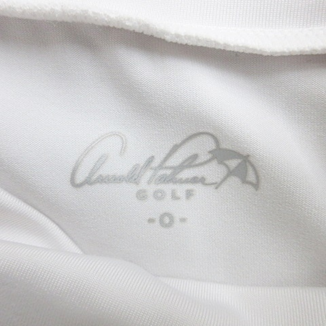 Arnold Palmer(アーノルドパーマー)のアーノルドパーマー ゴルフ シャツ 半袖 ハイネック プリント 刺繍 白 0 スポーツ/アウトドアのゴルフ(ウエア)の商品写真