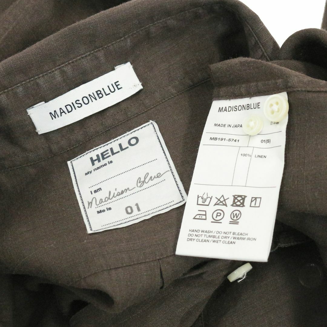 MADISONBLUE(マディソンブルー)のマディソンブルー 19SS リネンマダムシャツ レディースのトップス(シャツ/ブラウス(長袖/七分))の商品写真