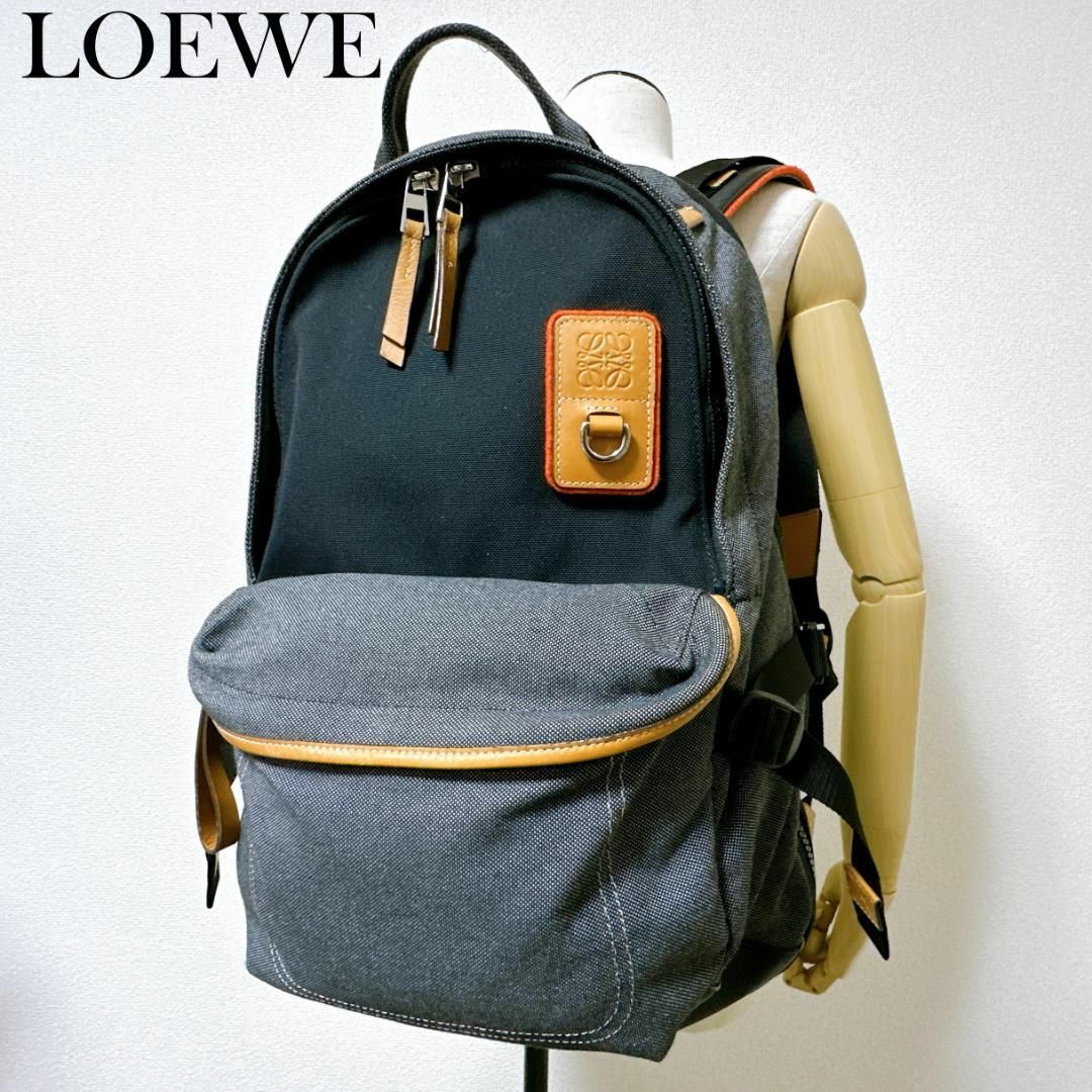 LOEWE(ロエベ)のLOEWE ロエベ キャンバス ELN バックパック リュックサック メンズのバッグ(バッグパック/リュック)の商品写真