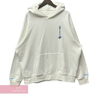 クロムハーツ(Chrome Hearts)のCHROME HEARTS 2024SS Las Vegas Limited Pullover Hoodie Fontainebleauラスベガス限定パーカー クロムハーツ ラスベガスリミテッドプルオーバーフーディ パーカー ラスベガス限定 ホワイト×ブルー サイズL 【240323】【新古品】【me04】(パーカー)