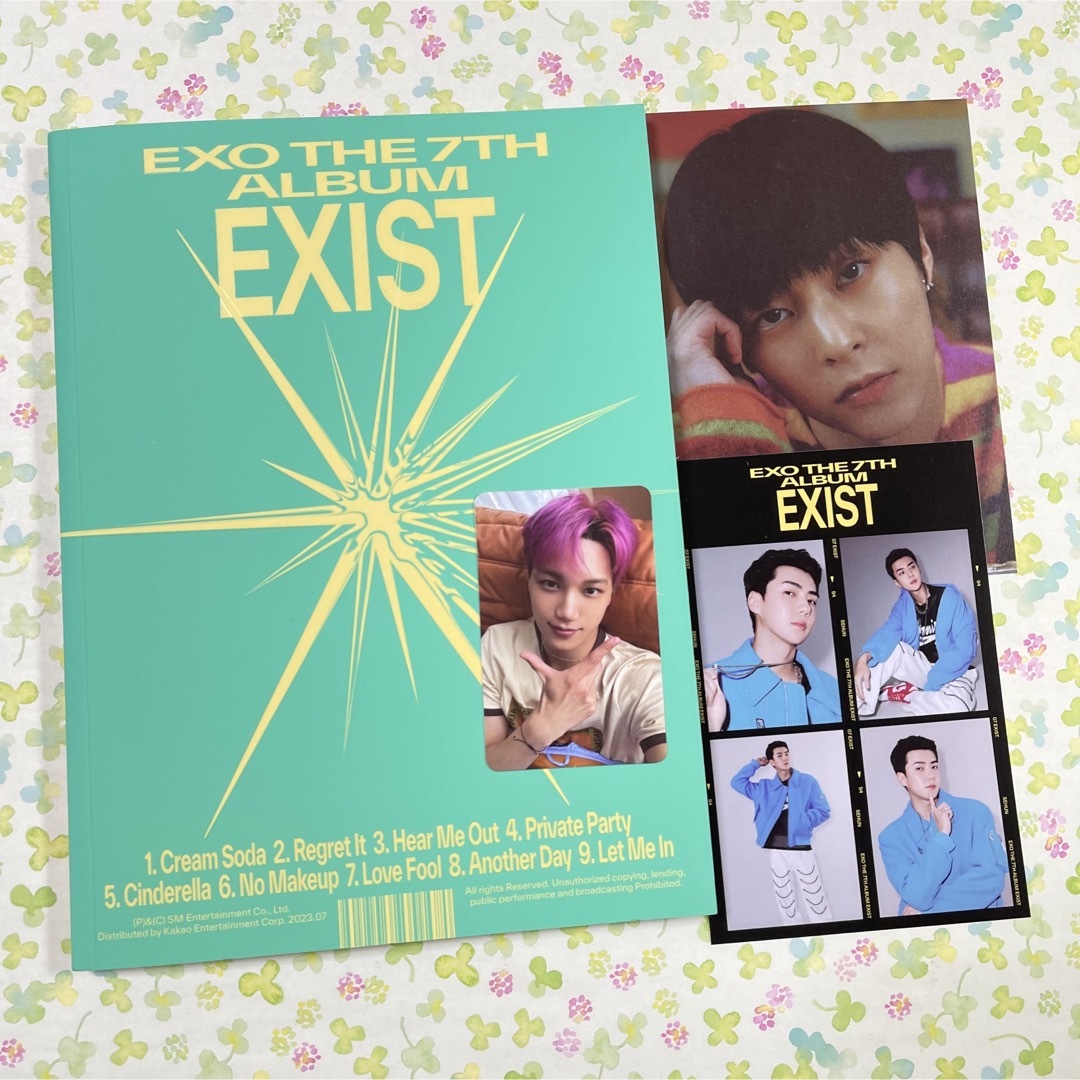 EXO(エクソ)のEXO EXIST アルバム　CD シウミン　セフン　カイ　トレカ　ポストカード エンタメ/ホビーのCD(K-POP/アジア)の商品写真