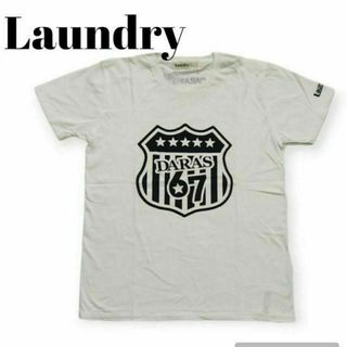 【Landly】半袖Tシャツ　白　プリント　M　メンズ　ユニセックス(Tシャツ/カットソー(半袖/袖なし))