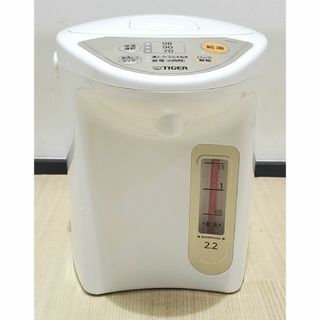 タイガー(TIGER)のタイガー マイコン電気ポット 2.2L アーバンホワイト PDR-G220(電気ポット)