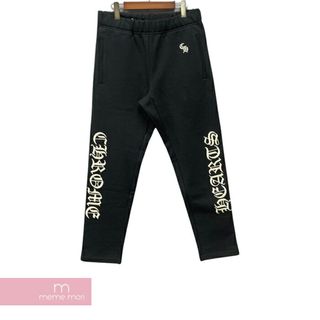 クロムハーツ(Chrome Hearts)のCHROME HEARTS Y NOT SLO RIDE Sweat Pants クロムハーツ ワイノットスローライドスウェットパンツ ロングパンツ ロゴ刺繍 シルバープレート ブラック サイズS 【240322】【新古品】【me04】(スラックス/スーツパンツ)