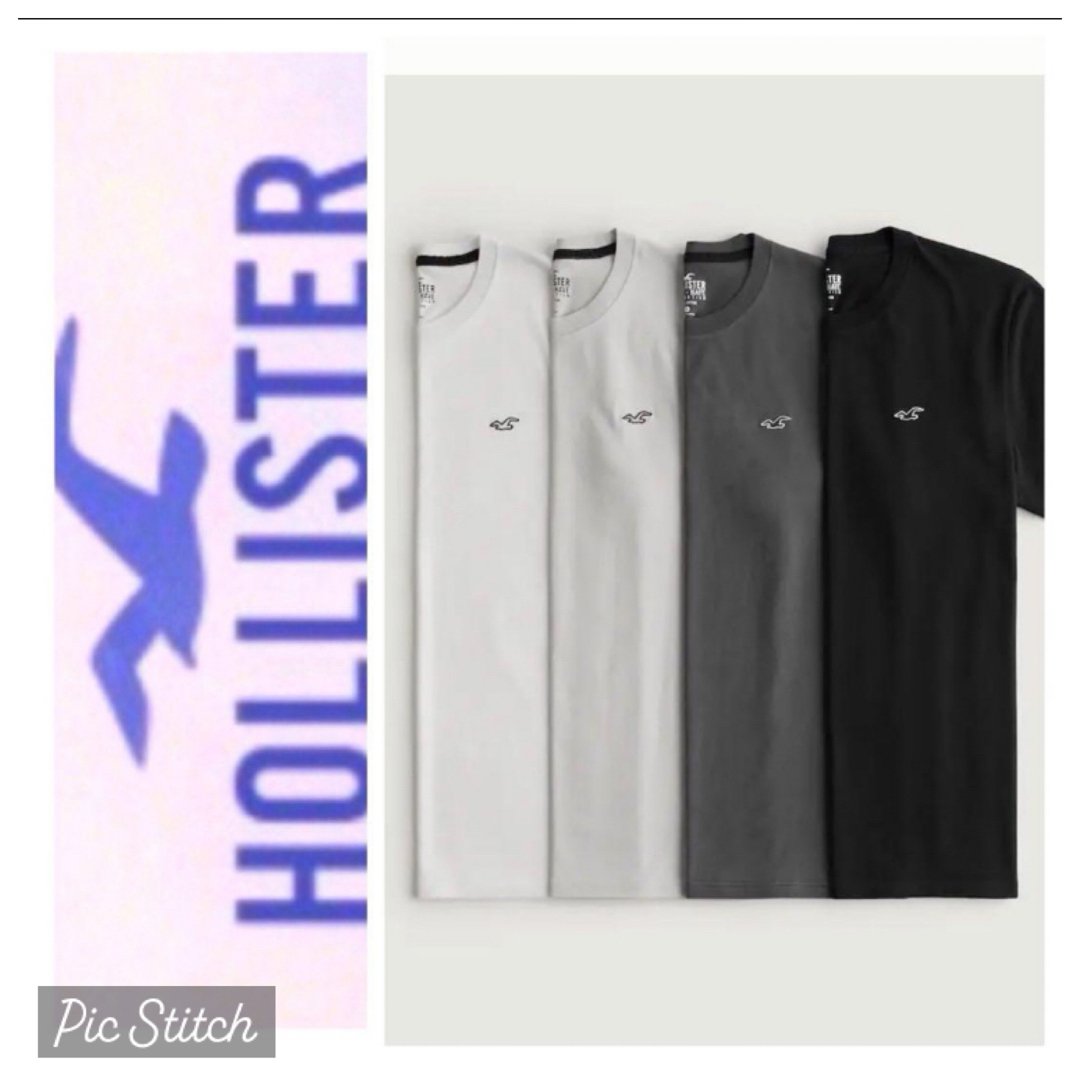 Hollister(ホリスター)の割引あり◎4枚セット◎XXL◎新品正規品◎ホリスター◎Tシャツ◎送料込 メンズのトップス(Tシャツ/カットソー(半袖/袖なし))の商品写真