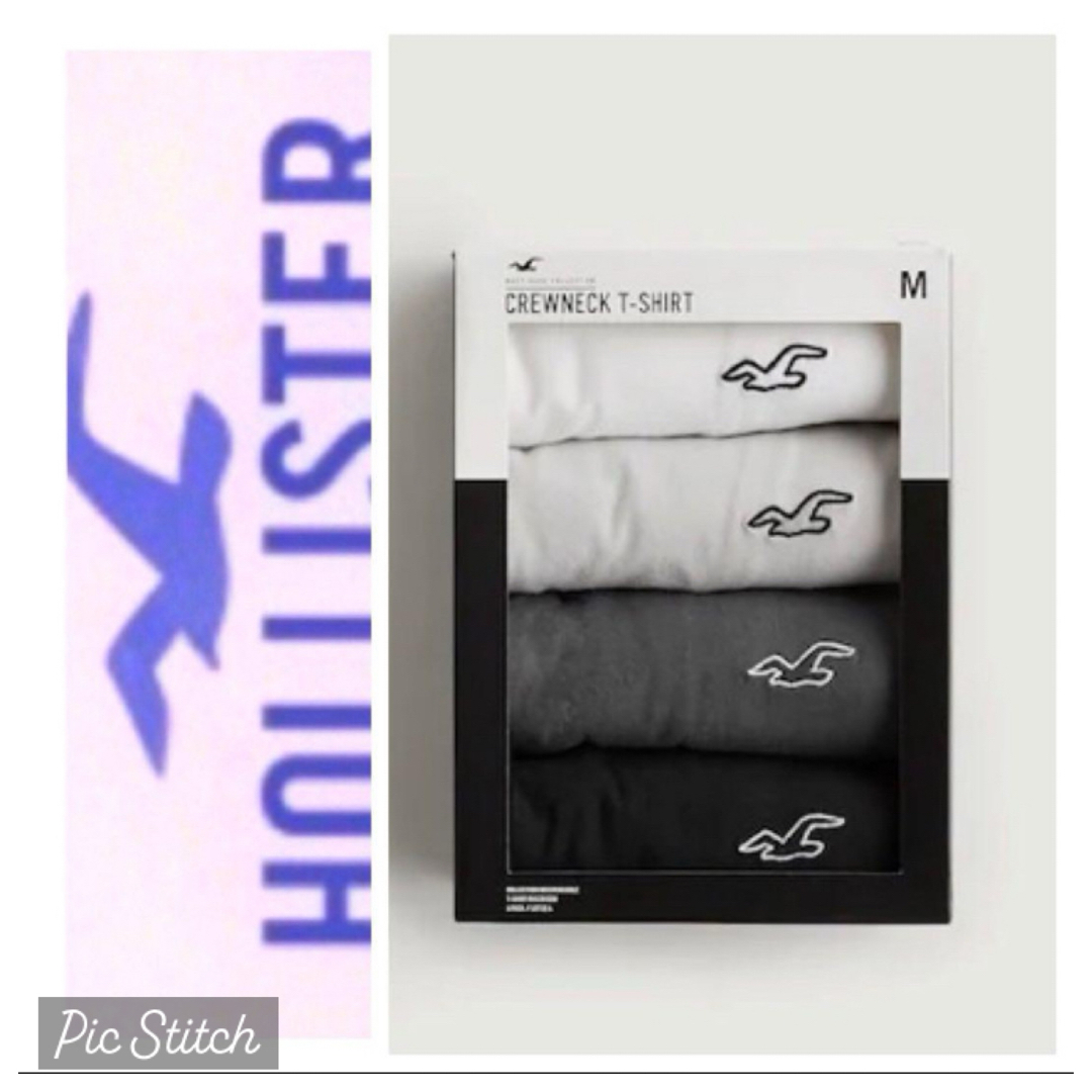 Hollister(ホリスター)の割引あり◎4枚セット◎XXL◎新品正規品◎ホリスター◎Tシャツ◎送料込 メンズのトップス(Tシャツ/カットソー(半袖/袖なし))の商品写真