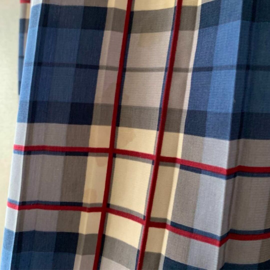 PAGEBOY(ページボーイ)のalicia pageboy チェックプリーツロングスカート ブルー 春夏 ゴム レディースのスカート(ロングスカート)の商品写真