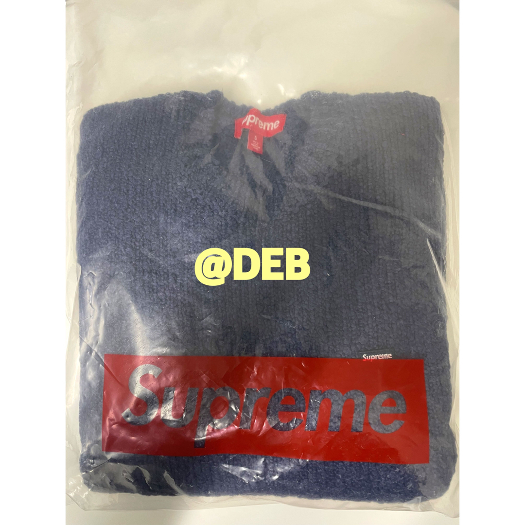 Supreme(シュプリーム)のSupreme Boucle Small Box Sweater Navy S メンズのトップス(ニット/セーター)の商品写真