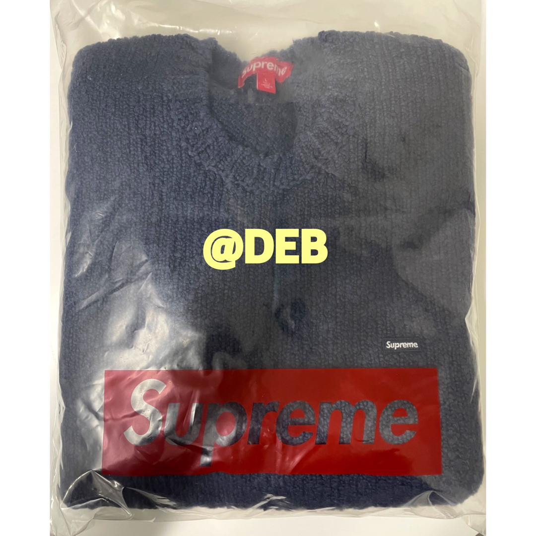 Supreme(シュプリーム)のSupreme Boucle Small Box Sweater Navy L メンズのトップス(ニット/セーター)の商品写真