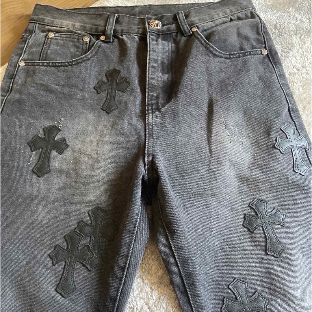 Chrome Hearts(クロムハーツ)のクロムハーツ　ブラックデニム メンズのパンツ(デニム/ジーンズ)の商品写真