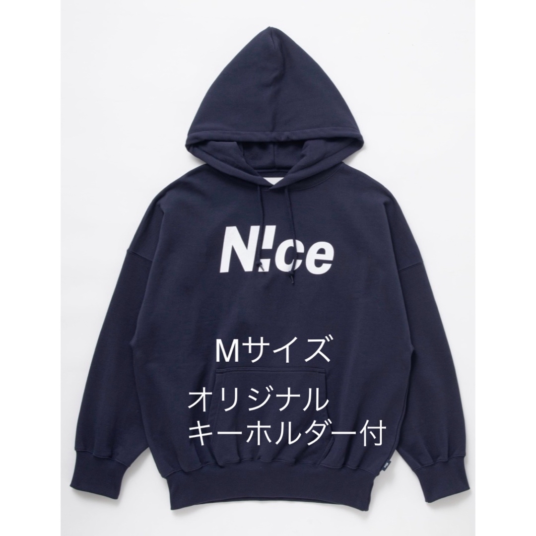 1LDK SELECT(ワンエルディーケーセレクト)のniceshop n!ce hoodie navy Mサイズ　キーホルダー付 メンズのトップス(パーカー)の商品写真