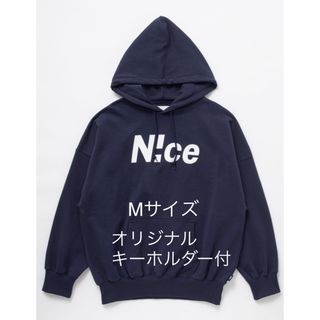 niceshop n!ce hoodie navy Mサイズ　キーホルダー付