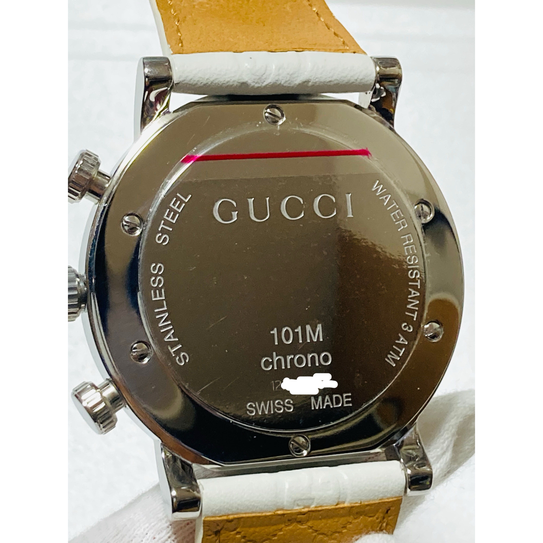 Gucci(グッチ)の超美品！　GUCCI グッチ　クロノグラフ　ダイヤシェル　メンズ腕時計 メンズの時計(腕時計(アナログ))の商品写真