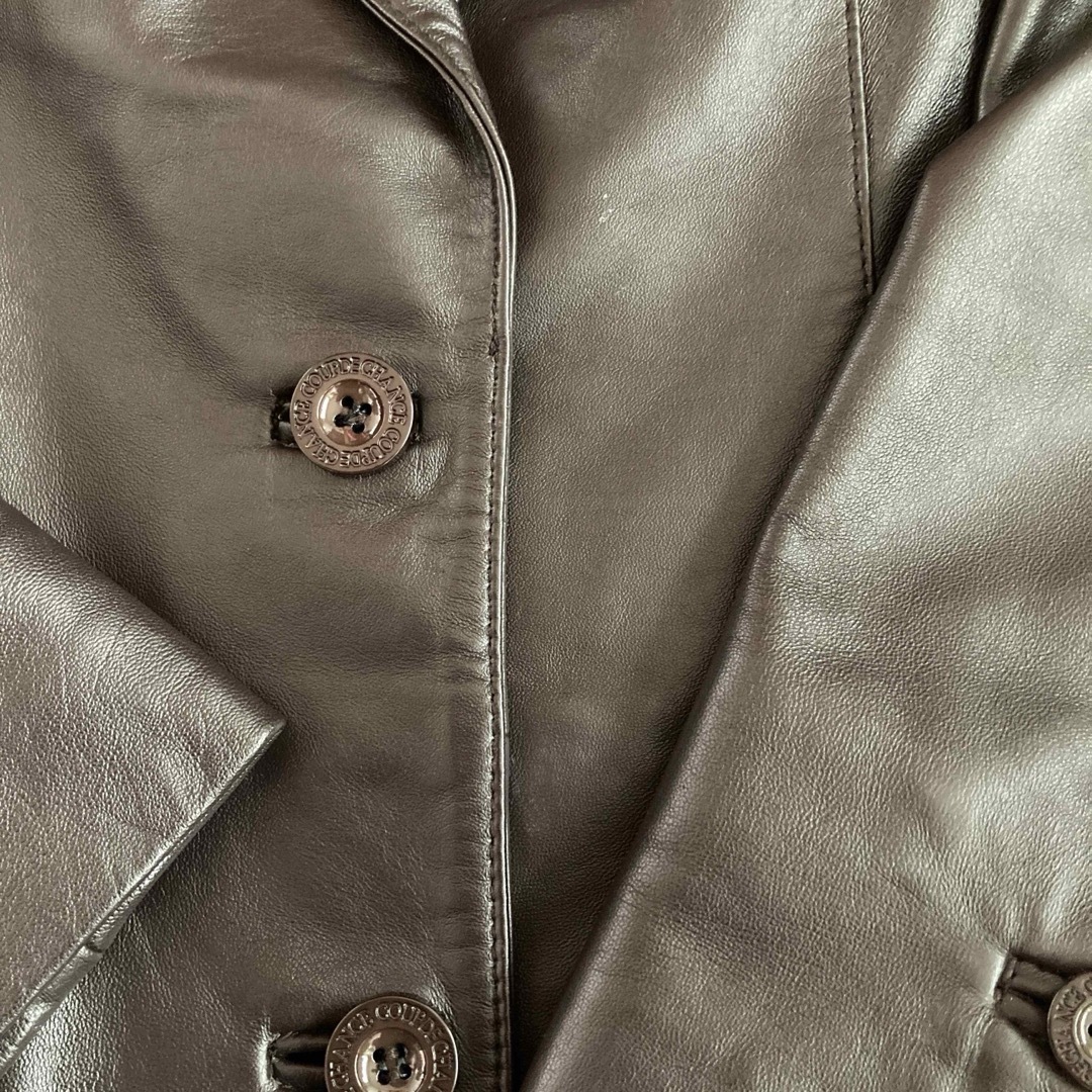 COUP DE CHANCE(クードシャンス)のクードシャンス　38 ジャケット　羊皮　焦茶色 メンズのジャケット/アウター(レザージャケット)の商品写真