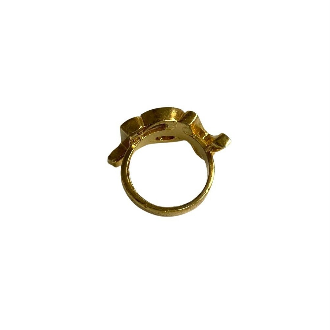 Saint Laurent(サンローラン)の極 美品 レア YVES SAINT LAURENT イヴサンローラン YSL ロゴ 金具 14号 リング 指輪 アクセサリー ゴールド メンズ レディース 87681 レディースのアクセサリー(リング(指輪))の商品写真