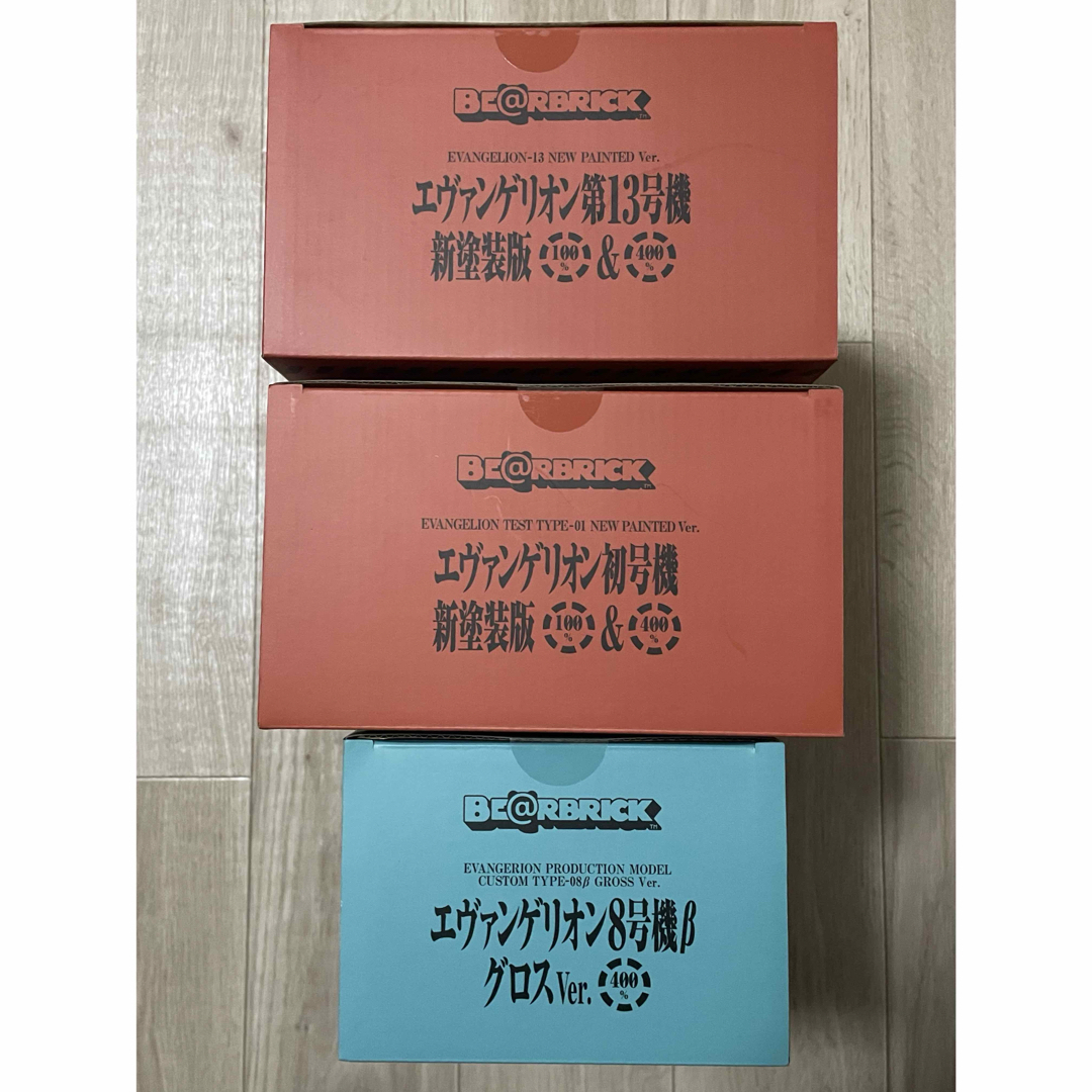 BE@RBRICK(ベアブリック)のベアブリック エヴァンゲリオン EVANGELION 初号機 13号機 8号機 ハンドメイドのおもちゃ(フィギュア)の商品写真