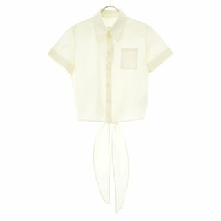 【MM6 Maison Margiela】Poplin Tie Top ブラウス