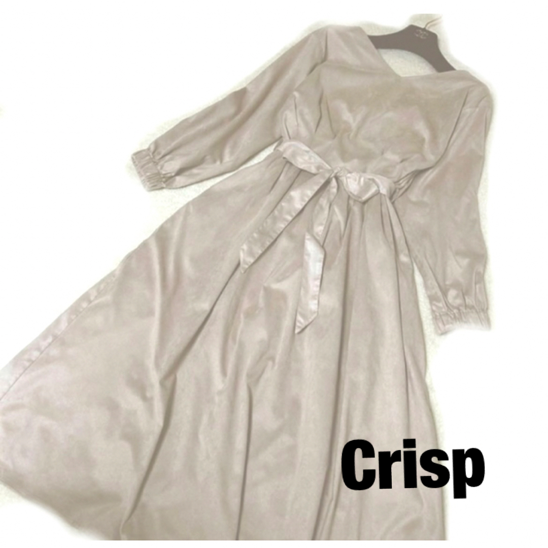 Crisp(クリスプ)のCrisp クリスプ　ワンピース　ロングワンピース　リボン　フリー レディースのワンピース(ひざ丈ワンピース)の商品写真