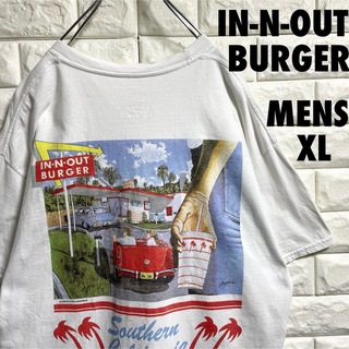 Hanes - ヘインズ　IN-N-OUT BURGER インアウトバーガー　Tシャツ　XL