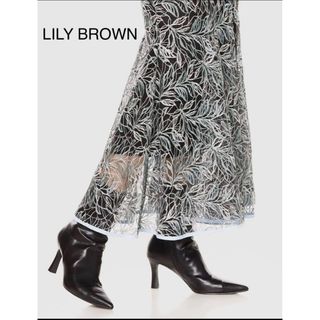 Lily Brown - *美品*LILYBROWN リリーブラウン リーフ刺繍マーメイドスカート