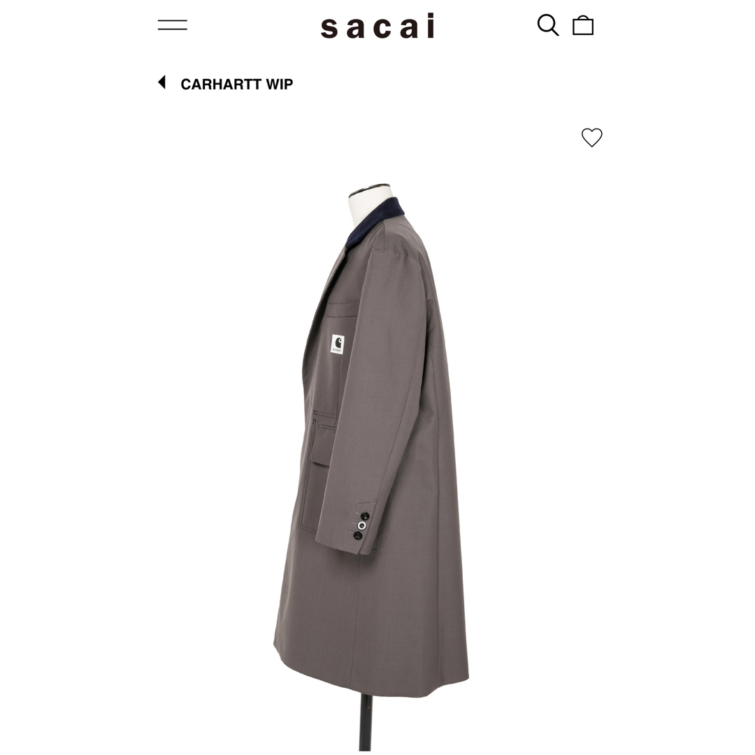 sacai(サカイ)のsacaiCarhartt WIP サカイ×カーハートコート レディースのジャケット/アウター(スプリングコート)の商品写真