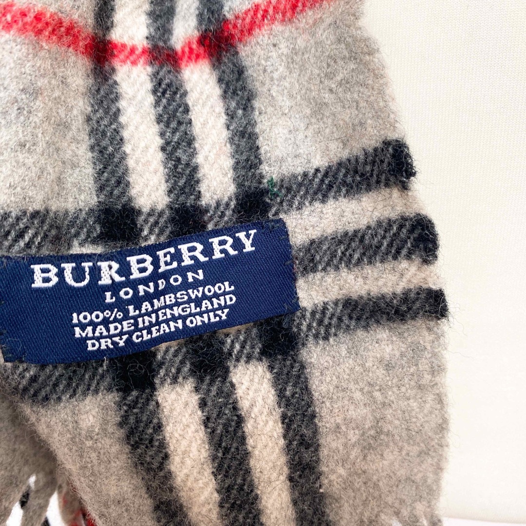 BURBERRY(バーバリー)のBurberry バーバリー　マフラー　ストール　ノバチェック　ウール　グレー レディースのファッション小物(マフラー/ショール)の商品写真